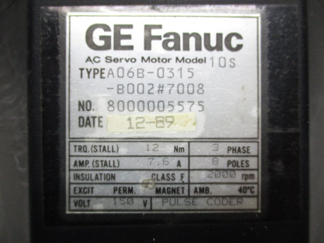 FANUC A06B-0315-B002#7008 (AS IS)  NSNP