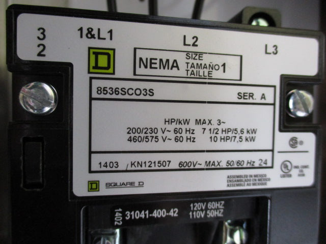 SQUARE D 8538SCW12V02S  NSMP