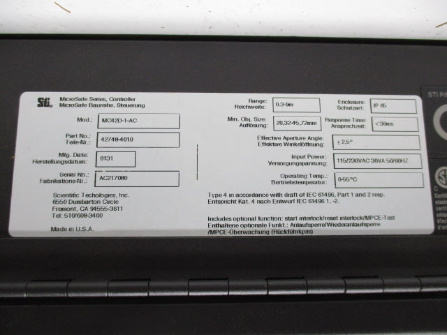 STI MC4208D-1-AC1-10X-10R  NSMP