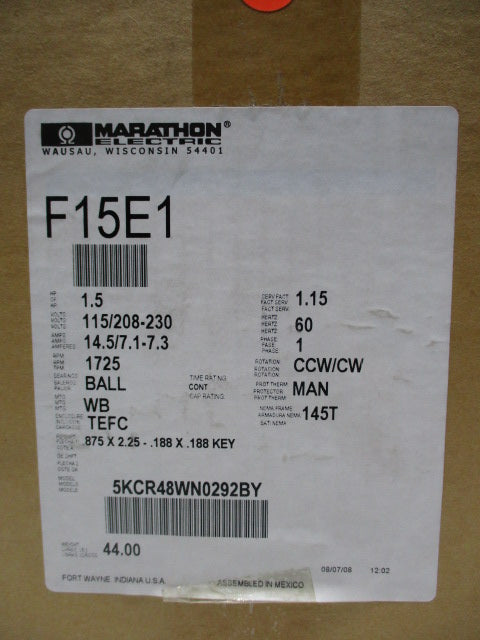 MARATHON ELECTRIC 5KCR48WN0292BY  NSFS
