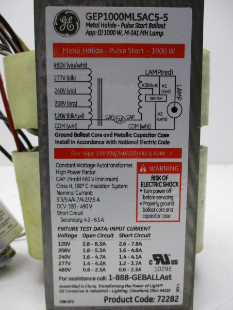 GENERAL ELECTRIC GEP1000ML5AC5-5  NSMP