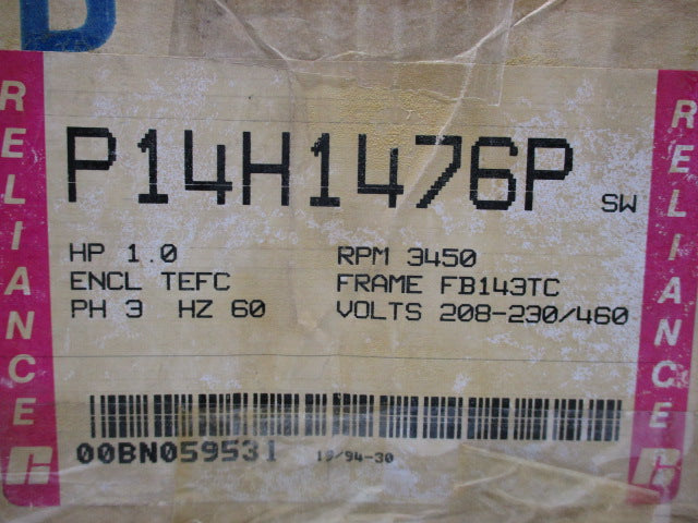 RELIANCE ELECTRIC P14H1476P  NSMP