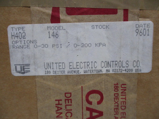 UNITED ELECTRIC H402 146  NSMP