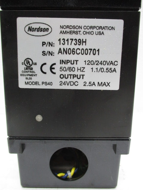 NORDSON PS40 131739H 120/240VAC 1.1/0.55A NSMP