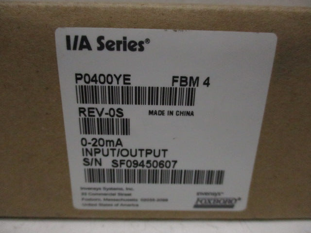 FOXBORO P0400YE FBM4  NSFS