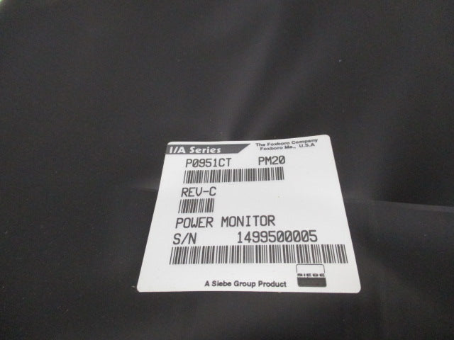 FOXBORO P0951CT PM20  NSMP