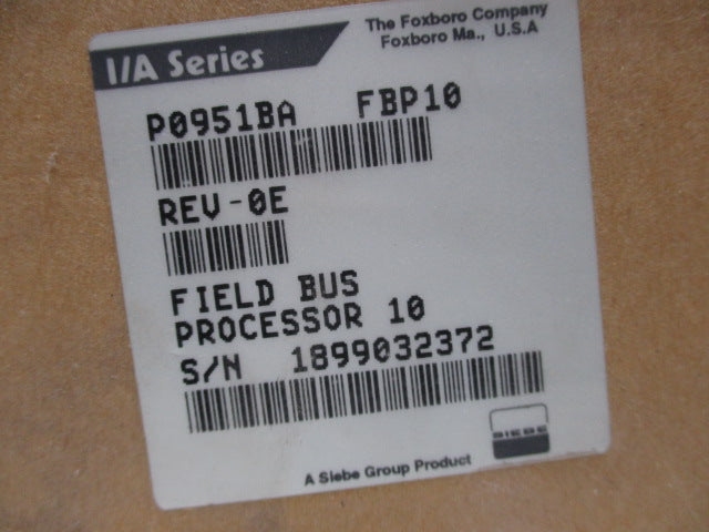 FOXBORO P0951BA (FBP10) NSMP