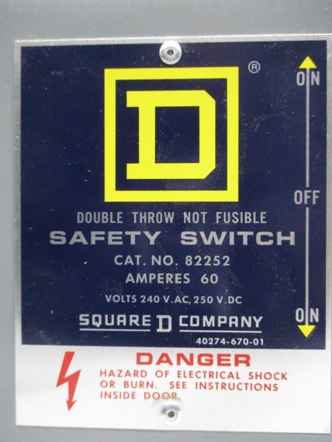 SQUARE D 82252 NSMP