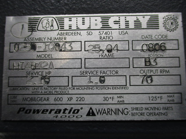 HUB CITY 0250-10043 (HI4042A) NSNP