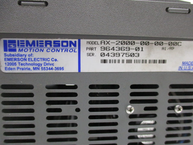 EMERSON AX-2000-00-00-00C (964369-01) UNMP