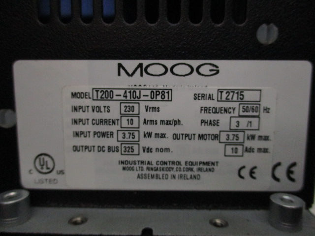 MOOG T200-410J-0P81 UNMP