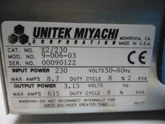 UNITEK MIYACHI X2/230 UNMP