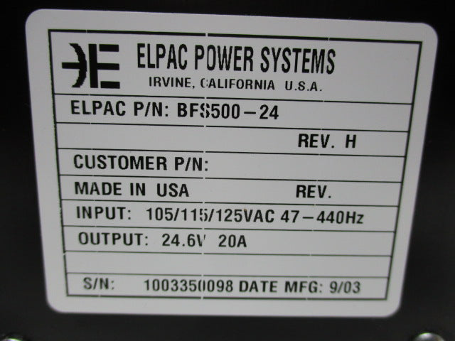 ELPAC BFS500-24 NSMP