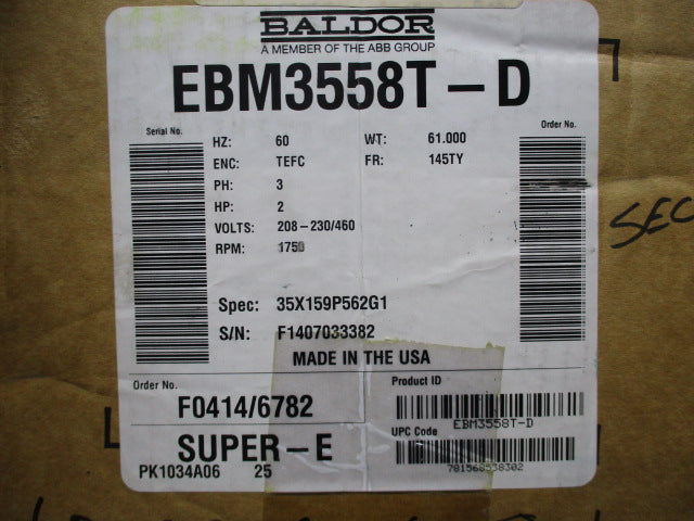 BALDOR EBM3558T-D NSMP
