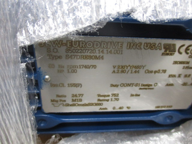 SEW-EURODRIVE S47DRE80M4 NSMP