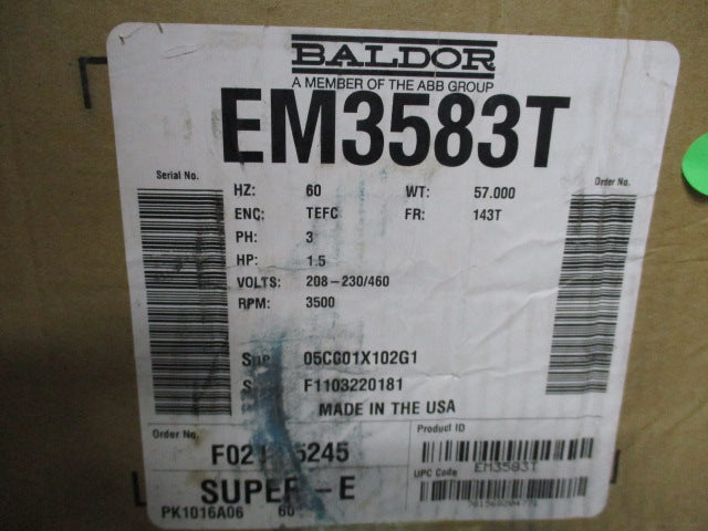 BALDOR EM3583T NSMP