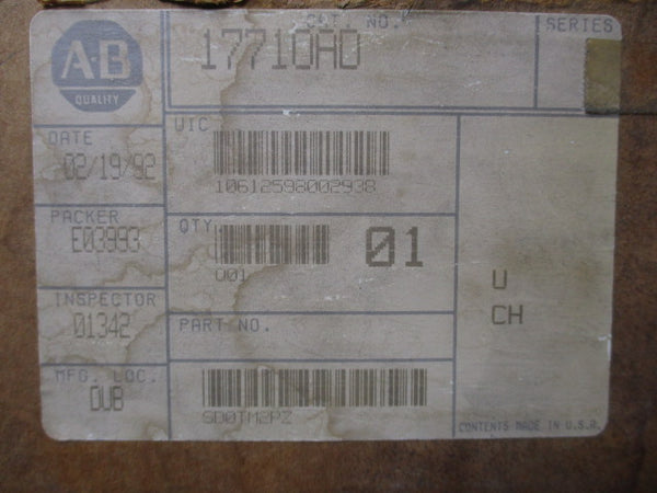 ALLEN BRADLEY 1771-OAD 12-120V NSMP