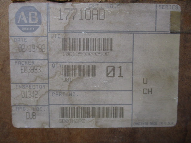 ALLEN BRADLEY 1771-OAD 12-120V NSMP