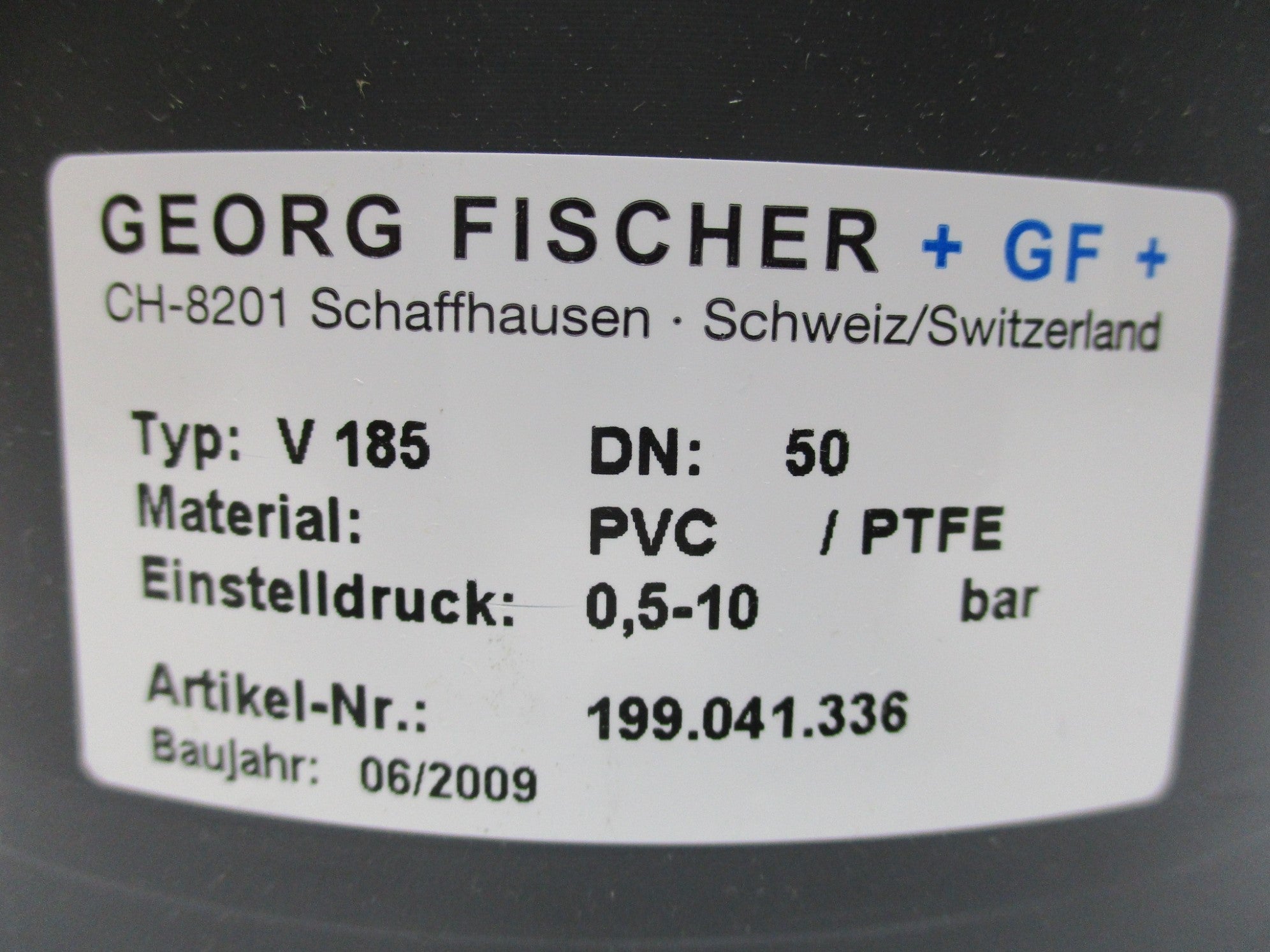 GEORG FISCHER 199.041.336 TYPE V185 NSMP
