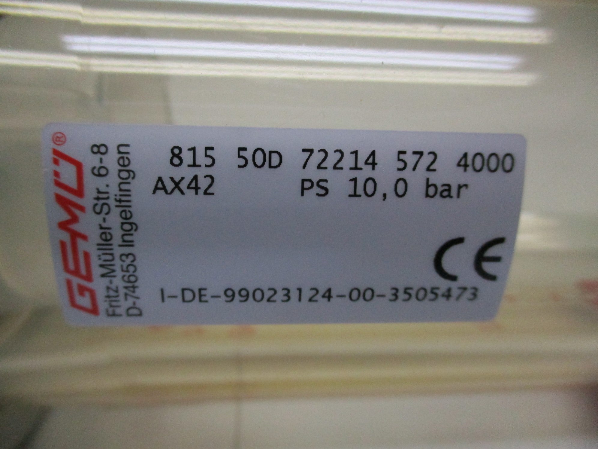 GEMU 815-50D-72214-572-4000-AX42 NSMP