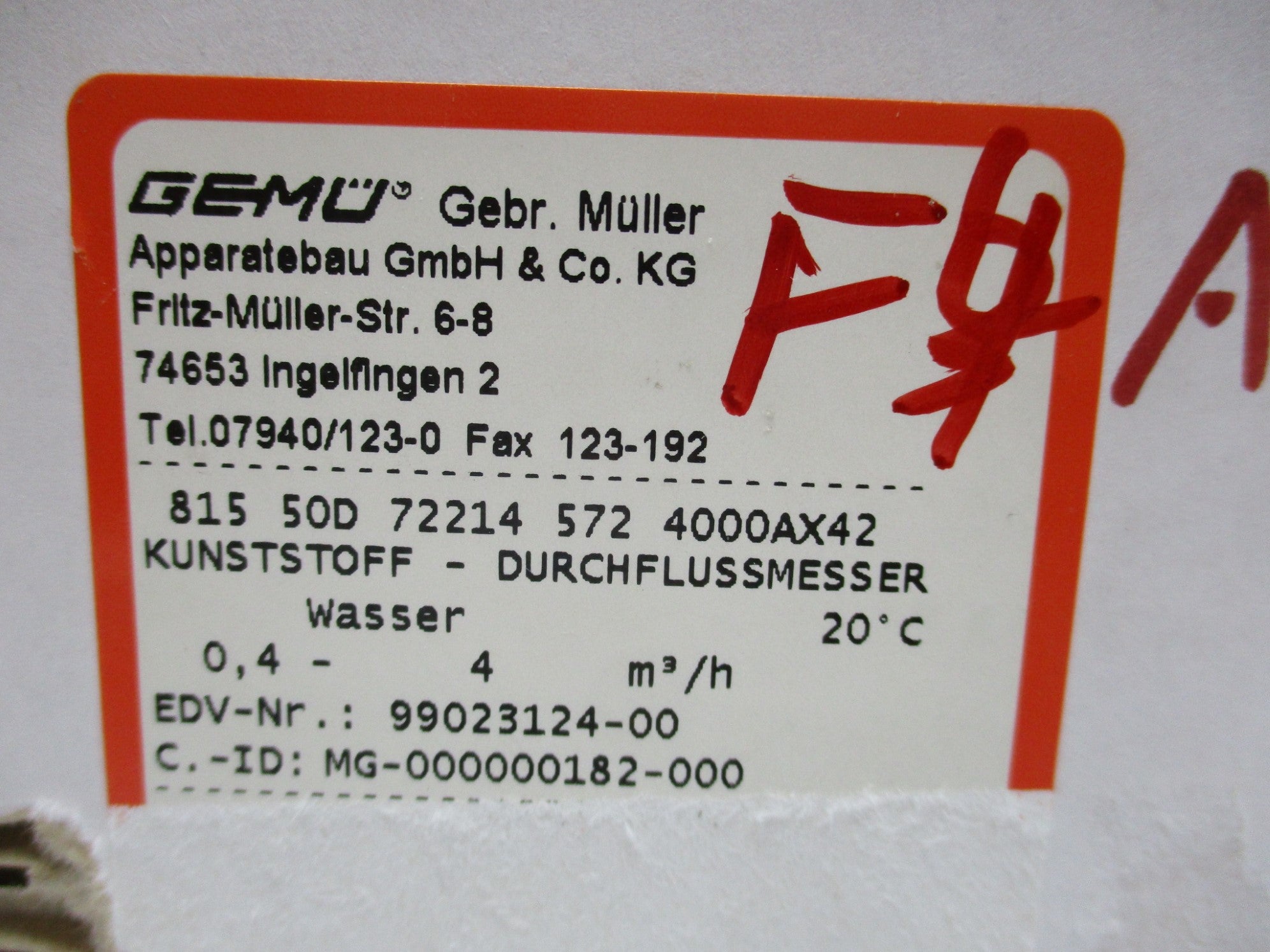GEMU 815-50D-72214-572-4000-AX42 NSMP