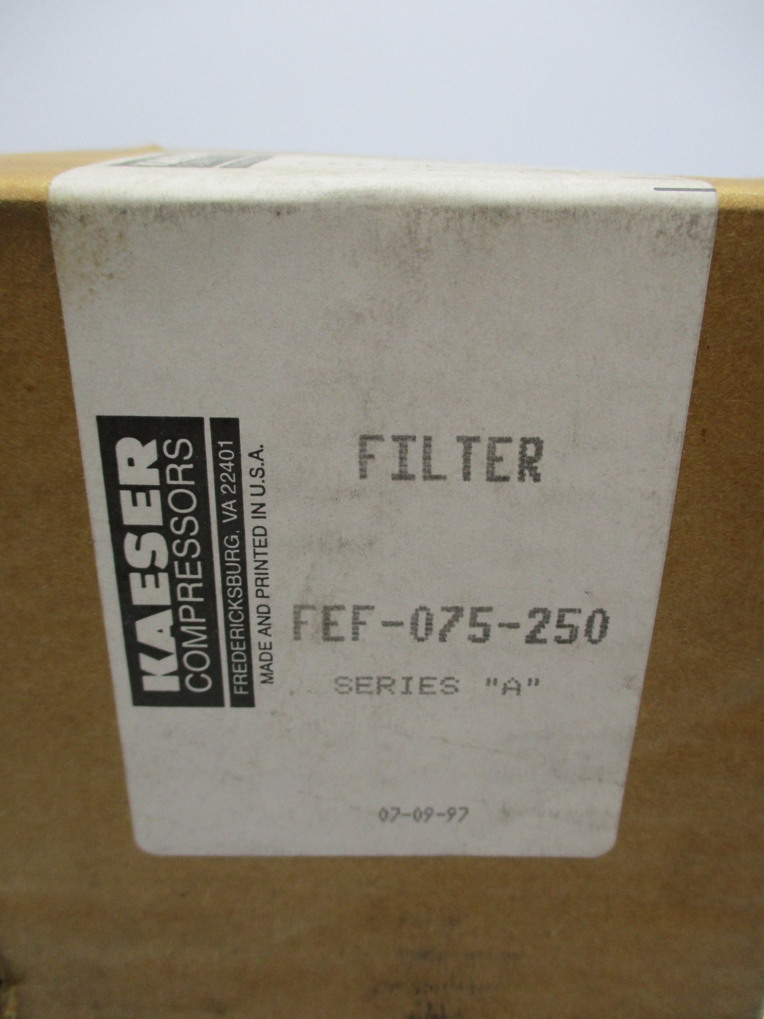 KAESER FEF-075-250 SER. A 150PSI NSMP