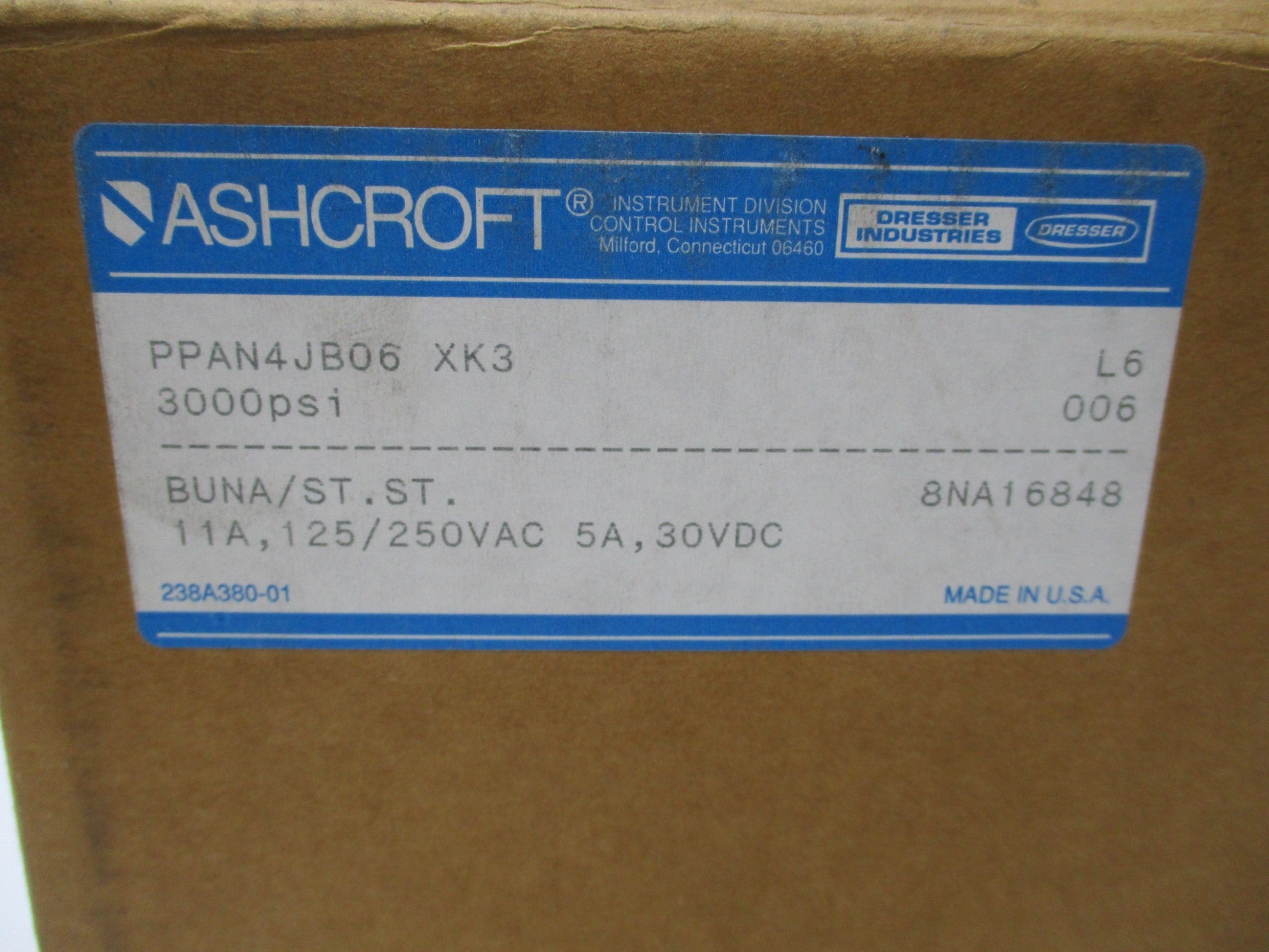 ASHCROFT PPAN4JB06-XK3 NSMP