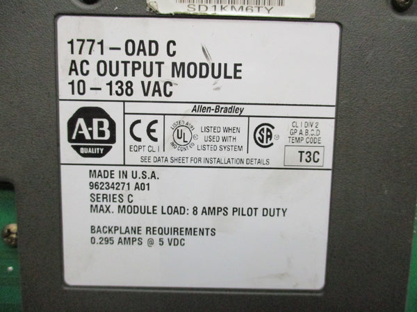 ALLEN BRADLEY 1771-OAD SER. C (AS PICTURED) UNMP