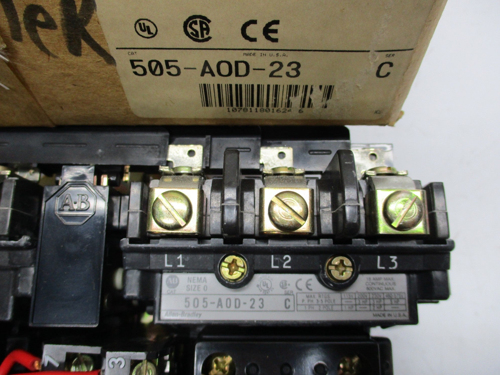 INDUSTRIAL SPARE PART 505-AOD-23 SER. C (BR/WH) 120V NSMP