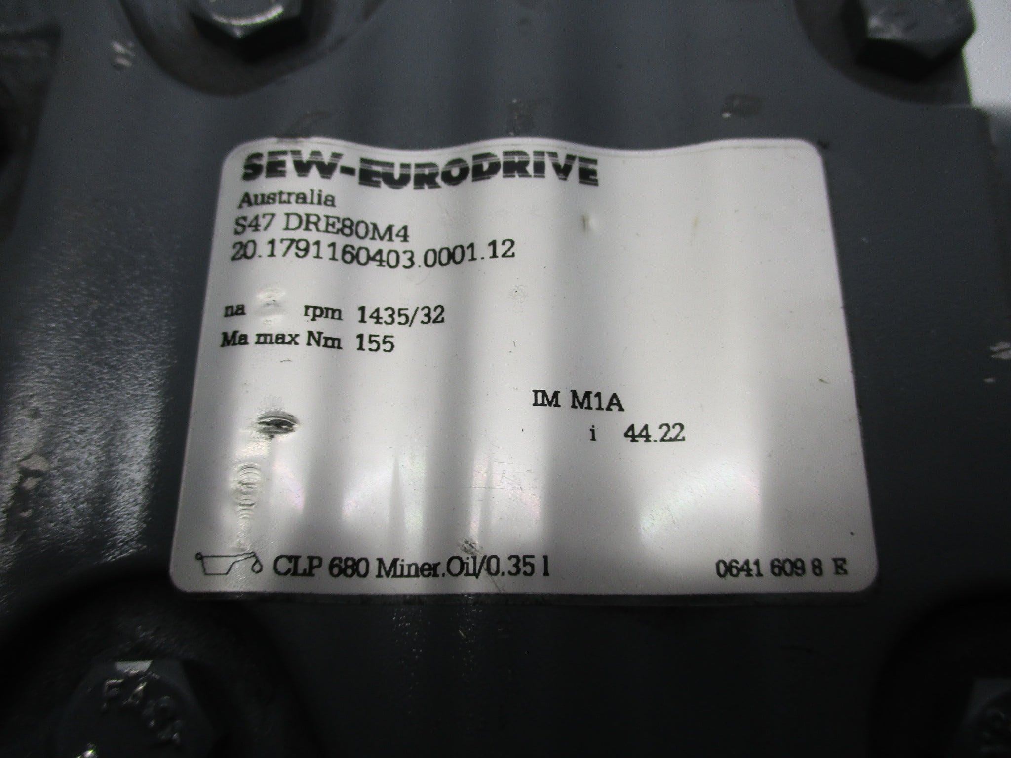 SEW-EURODRIVE S47DRE80M4 NSNP