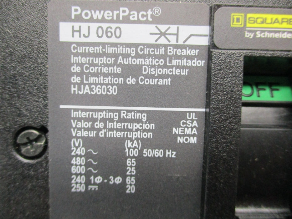 SQUARE D HJA36030 600V 30A NSNP