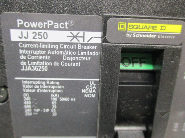 SQUARE D JJA36250 600V 250A NSNP