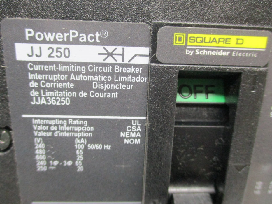 SQUARE D JJA36250 600V 250A NSNP
