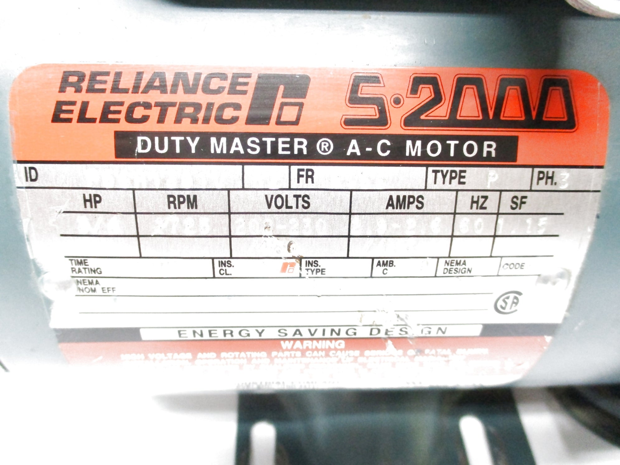 RELIANCE ELECTRIC P56H1301V UNMP