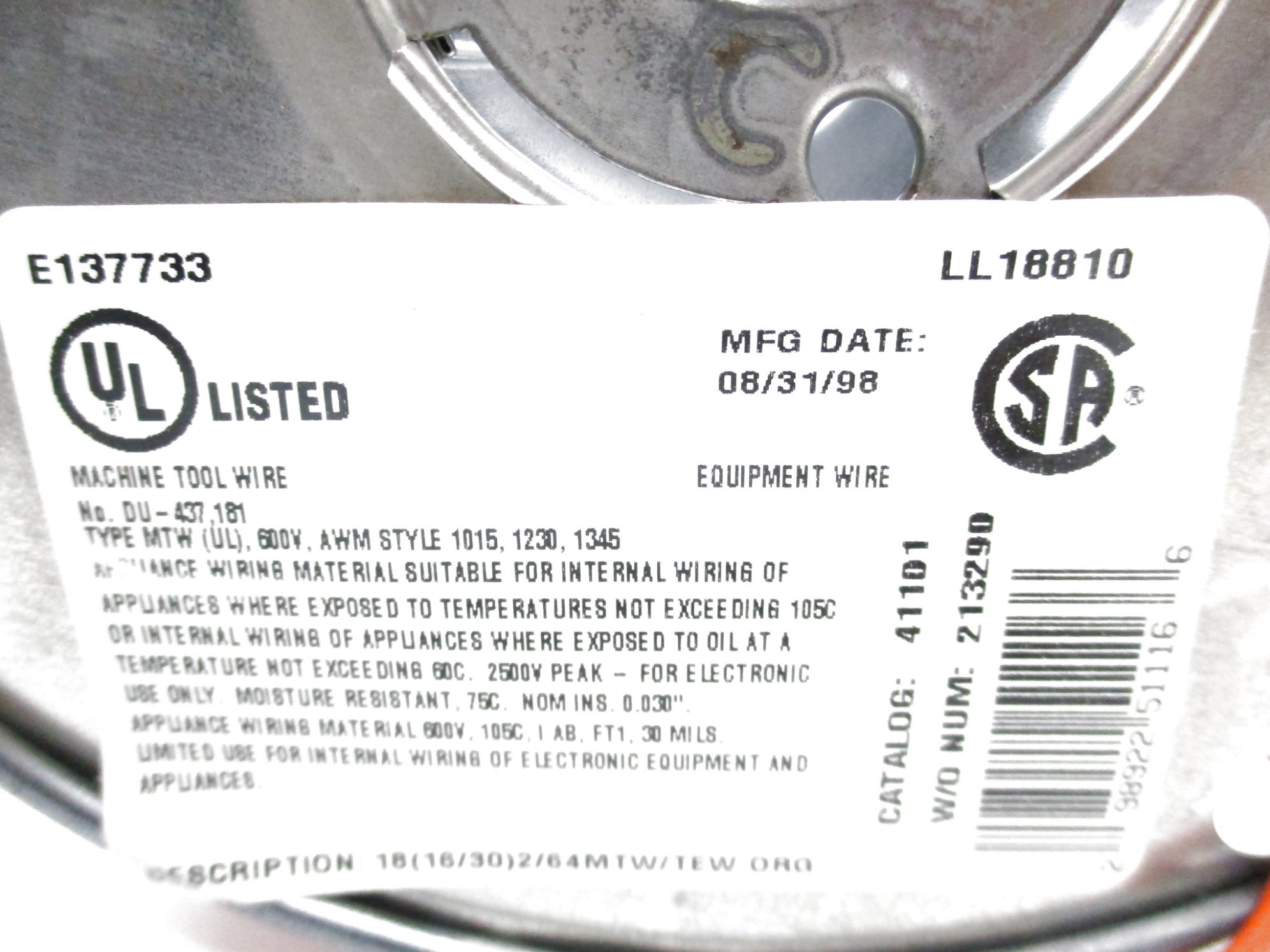 COLMAN CABLE 411010503 (PKG OF 4) NSMP