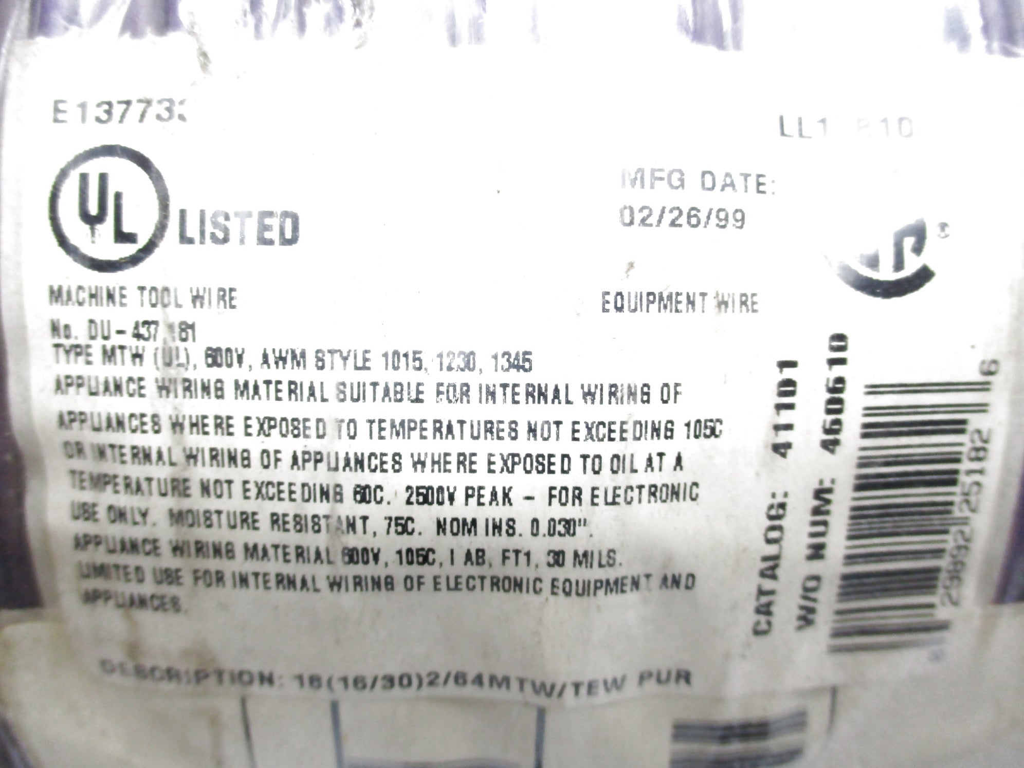 COLMAN CABLE 411010913 NSMP