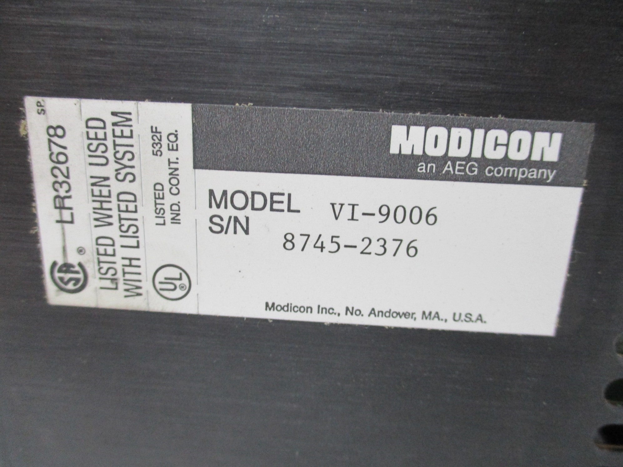 MODICON VI-9006 UNMP