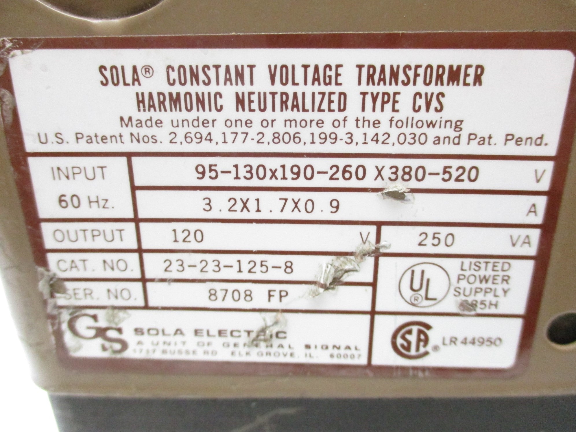 SOLA 23-23-125-8 NSNP