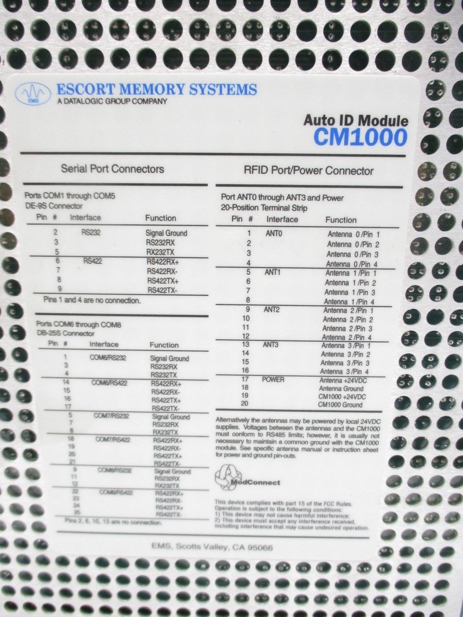 EMS CM1000 UNMP