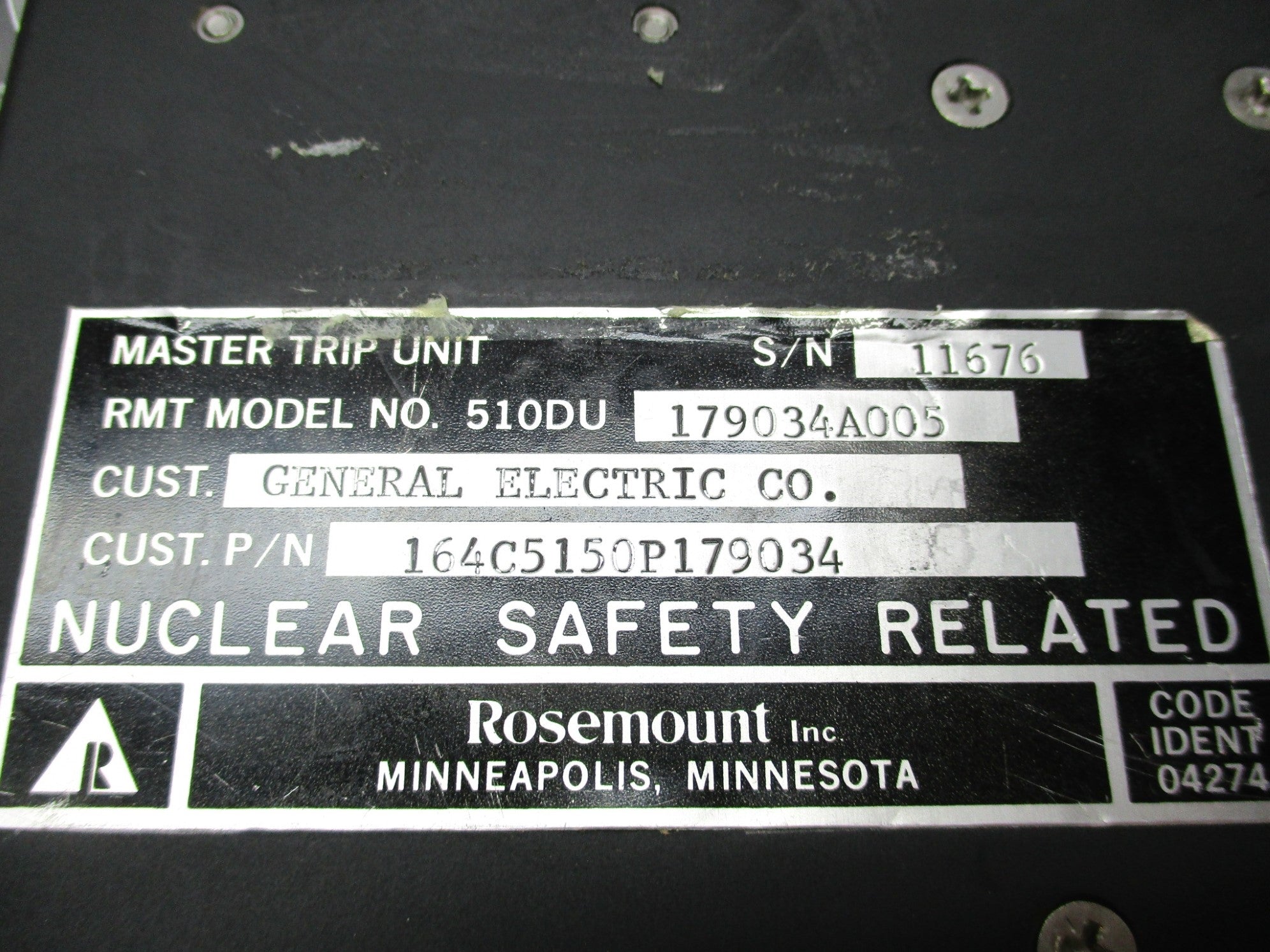 ROSEMOUNT 510DU179034A005 NSNP