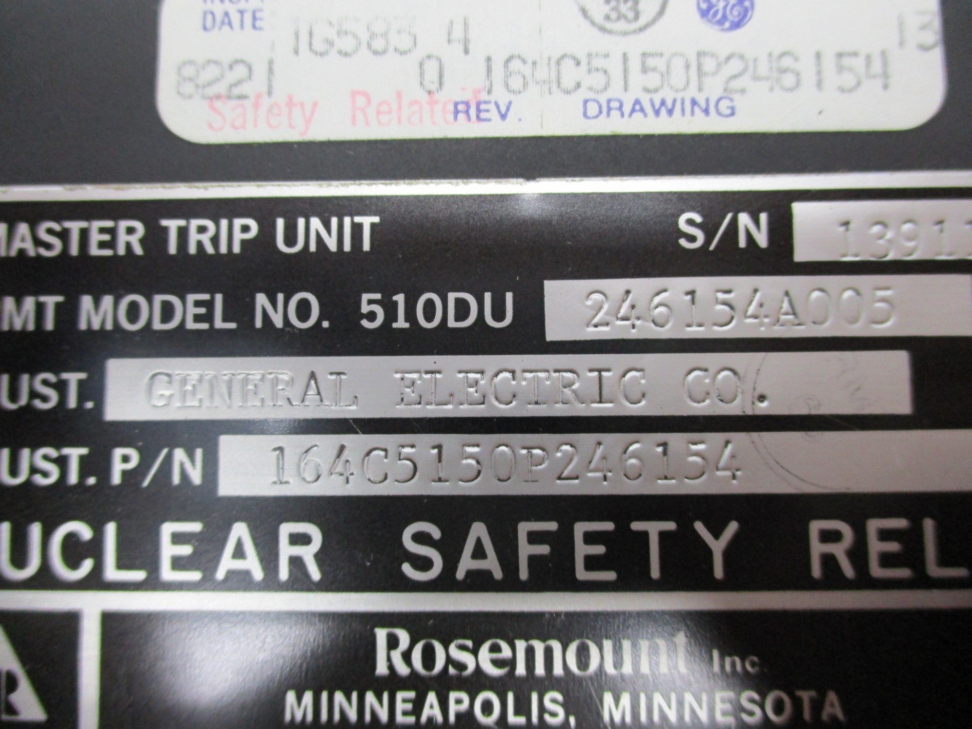 ROSEMOUNT 510DU246154A005 NSNP