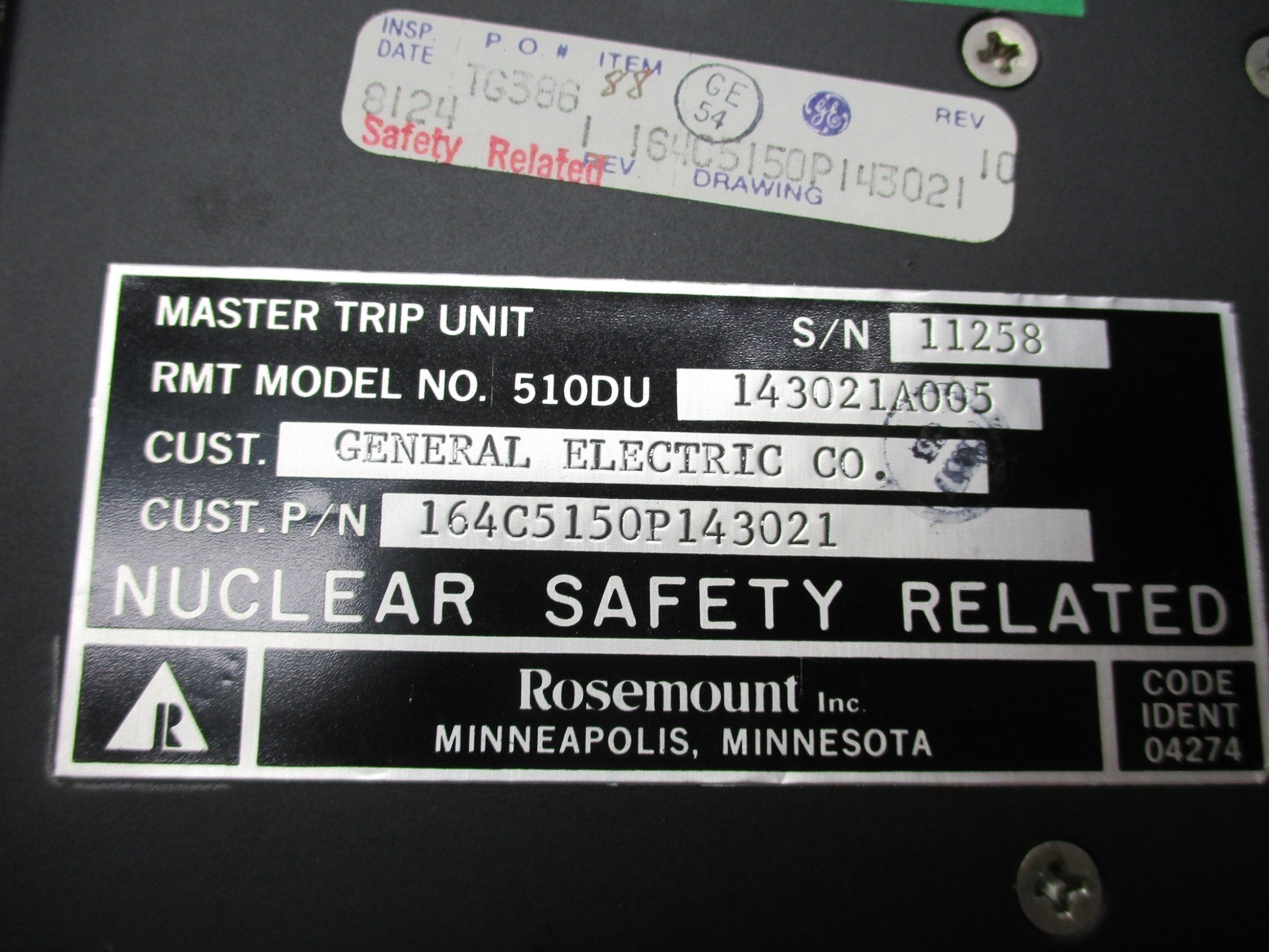 ROSEMOUNT 510DU143021A005 NSNP