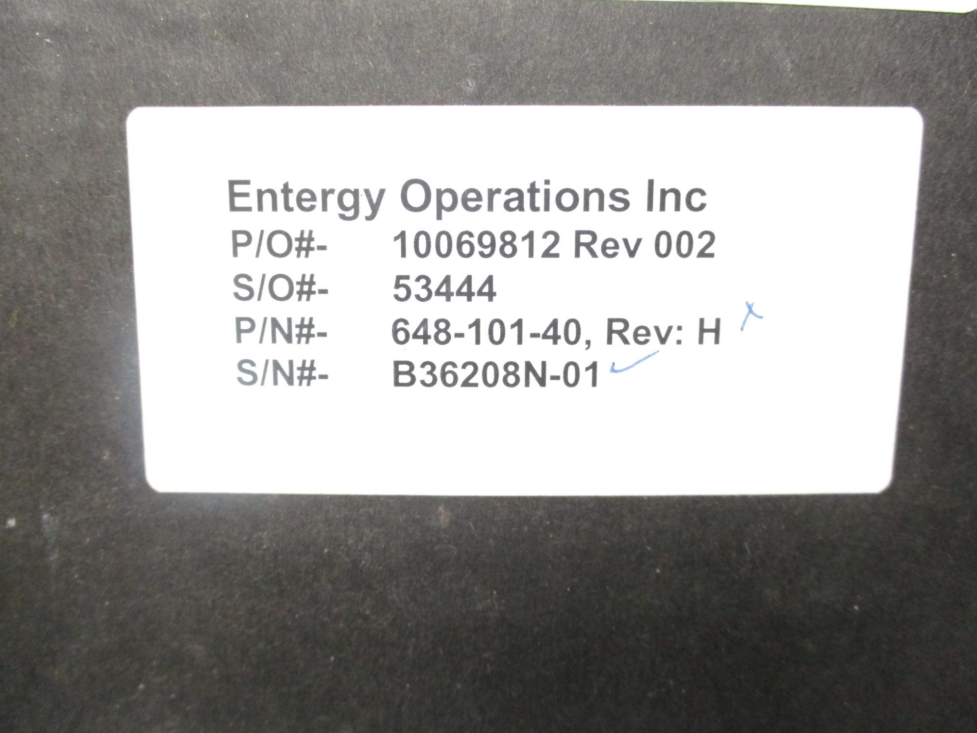 ENERGY OPERATIONS 648-101-40 REV. H NSMP