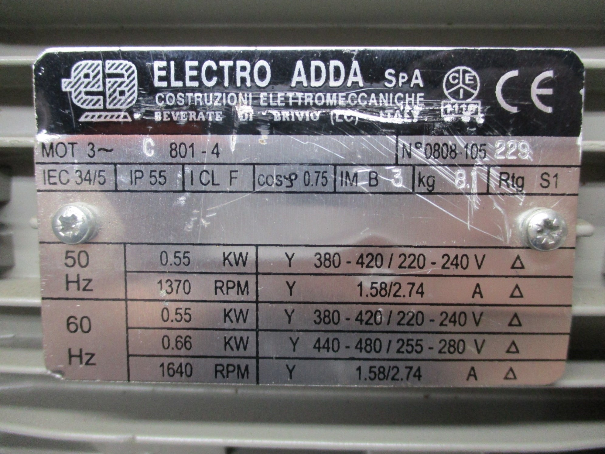 ELECTRO ADDA IEC34/5 C801-4 NSNP