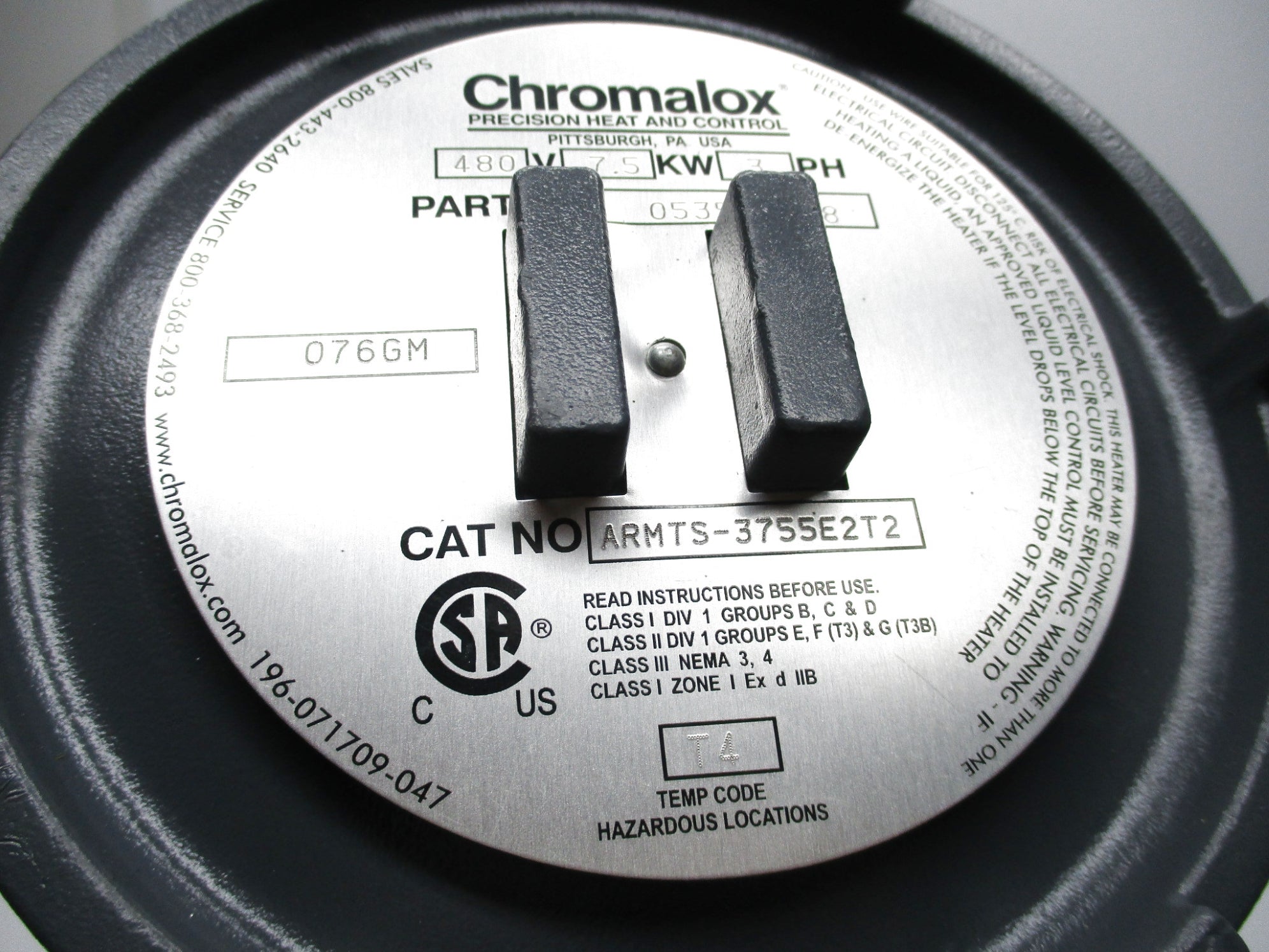 CHROMALLOX ARMTS-3755E2T2 053548008 NSNP