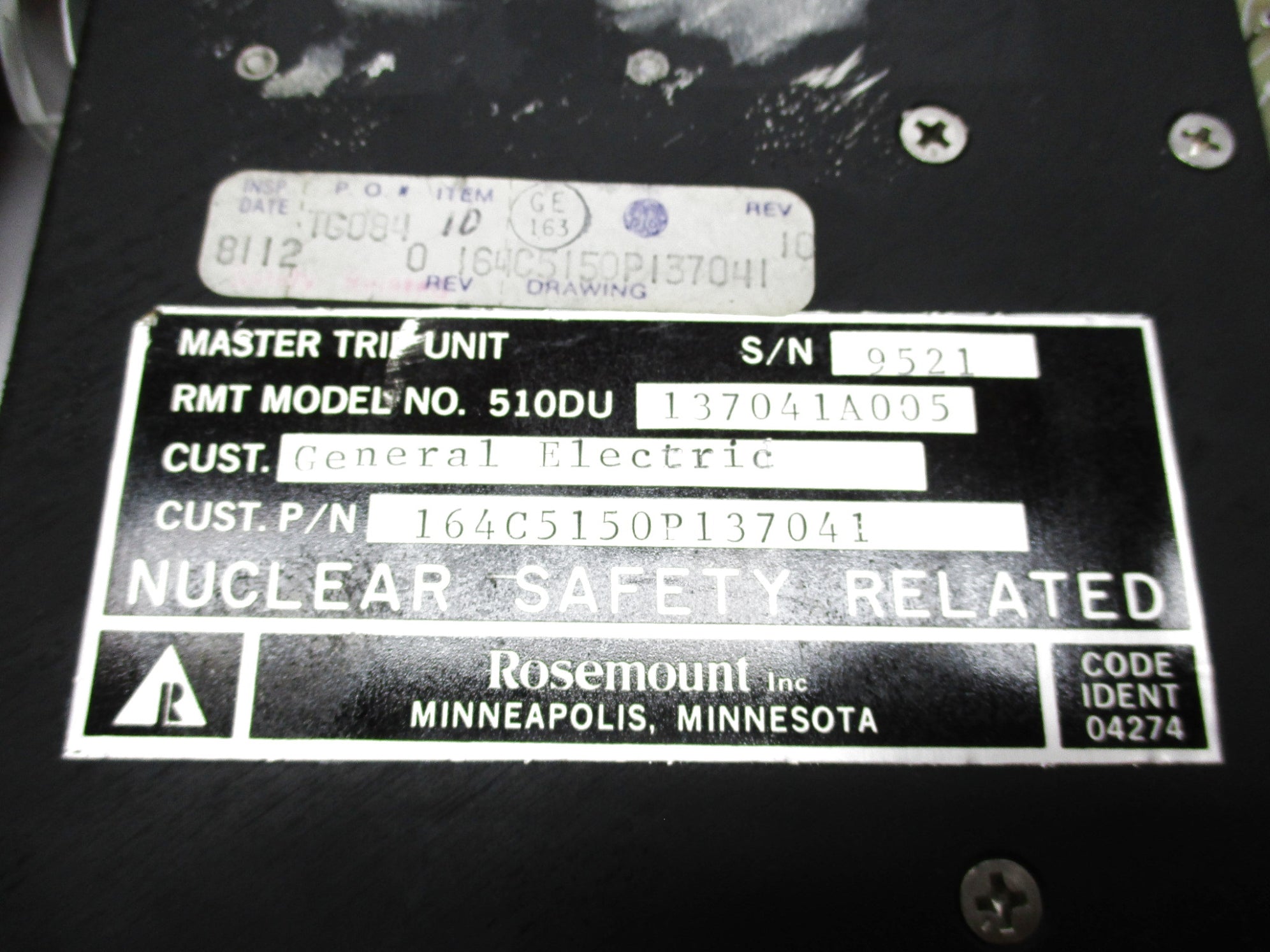 ROSEMOUNT 510DU137041A005 (B) UNMP