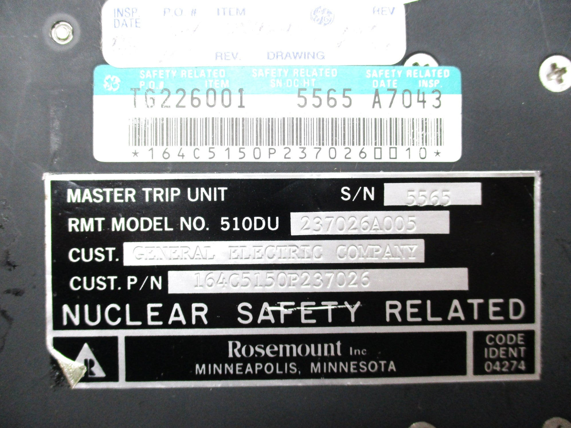 ROSEMOUNT 510DU237026A005 UNMP