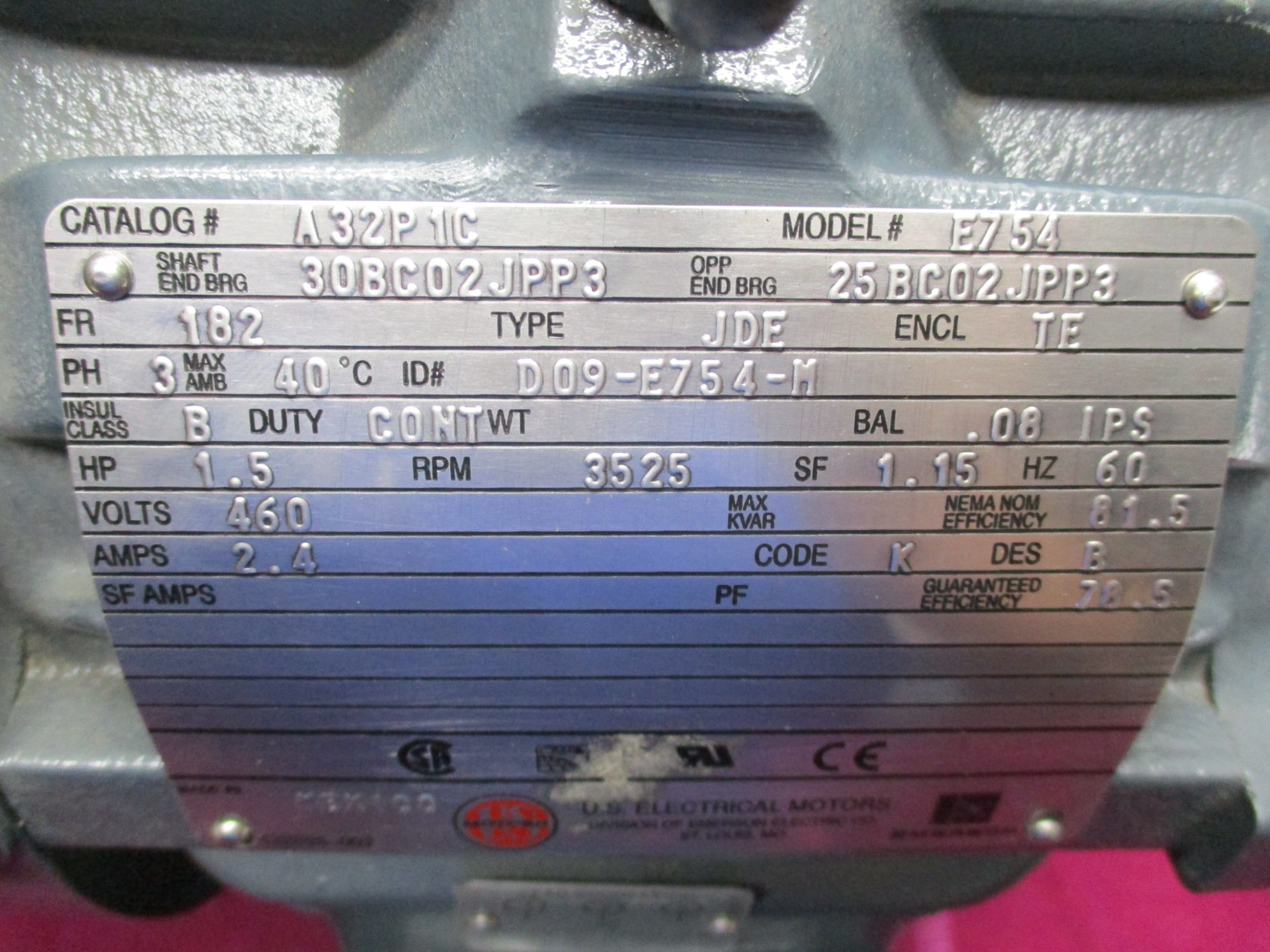 US ELECTRIC A32P1C NSNP