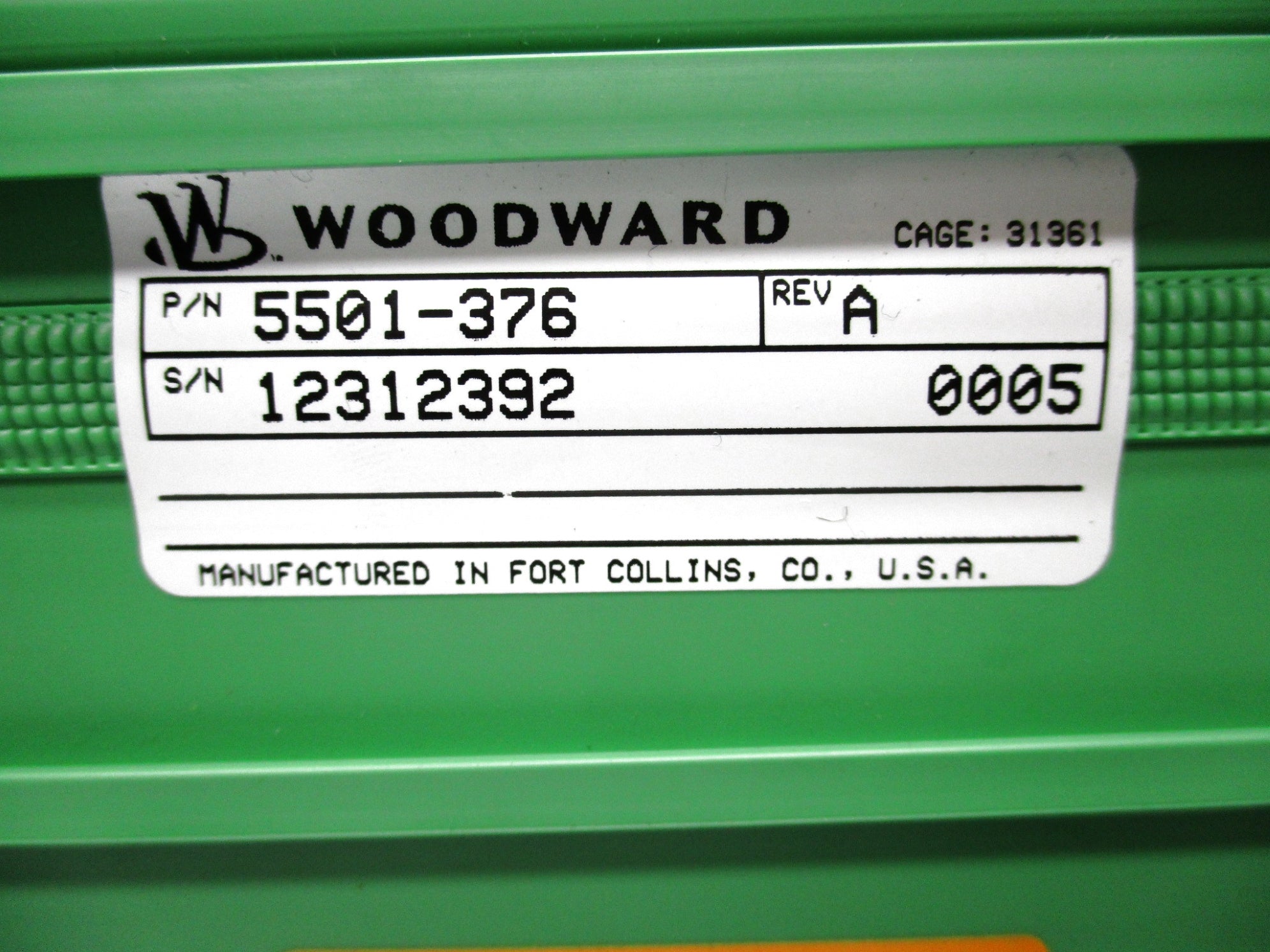WOODWARD 5501-376 REV. A NSNP