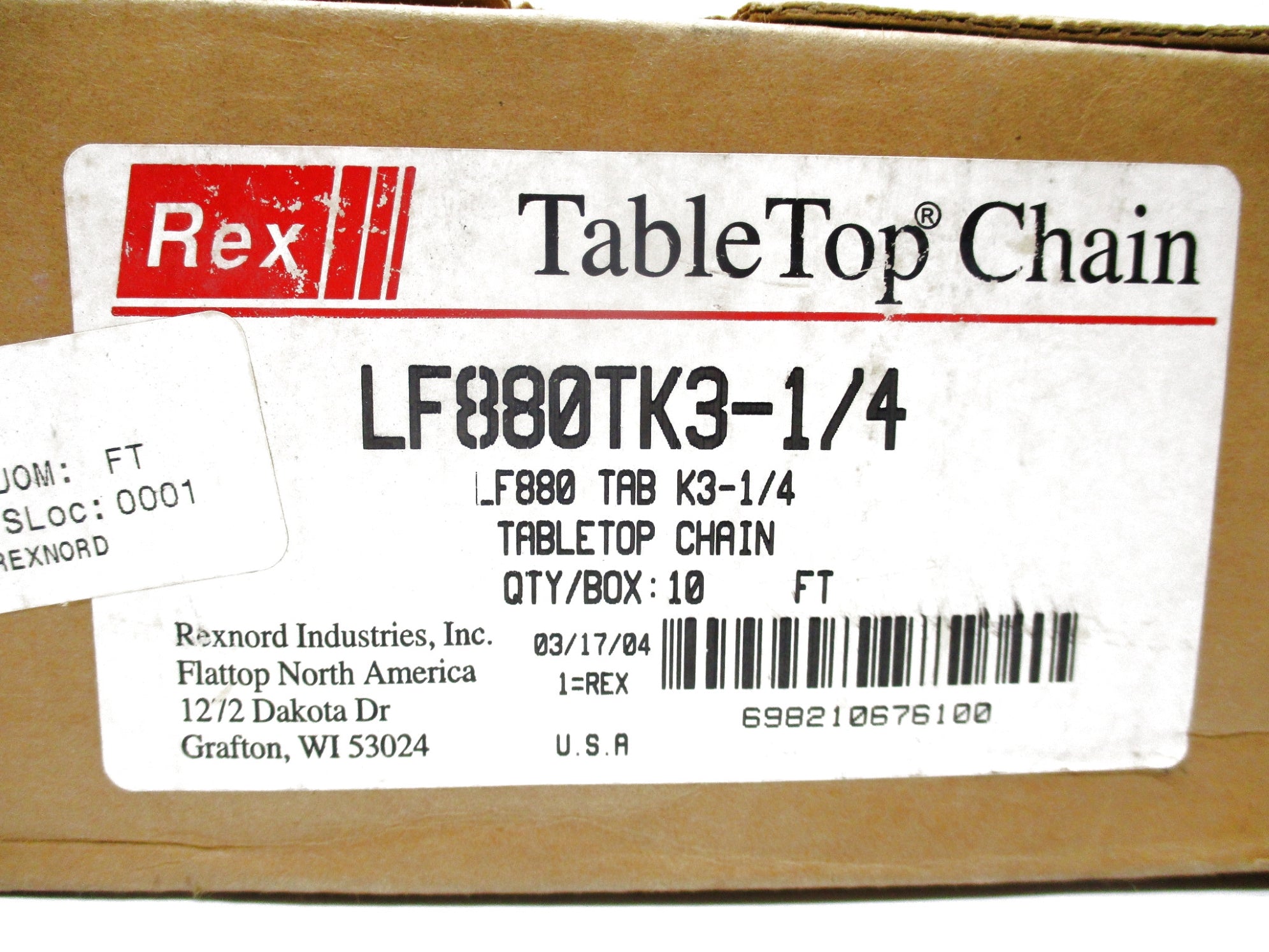 REXNORD LF880TK3-1/4 (SMOOTH) NSMP